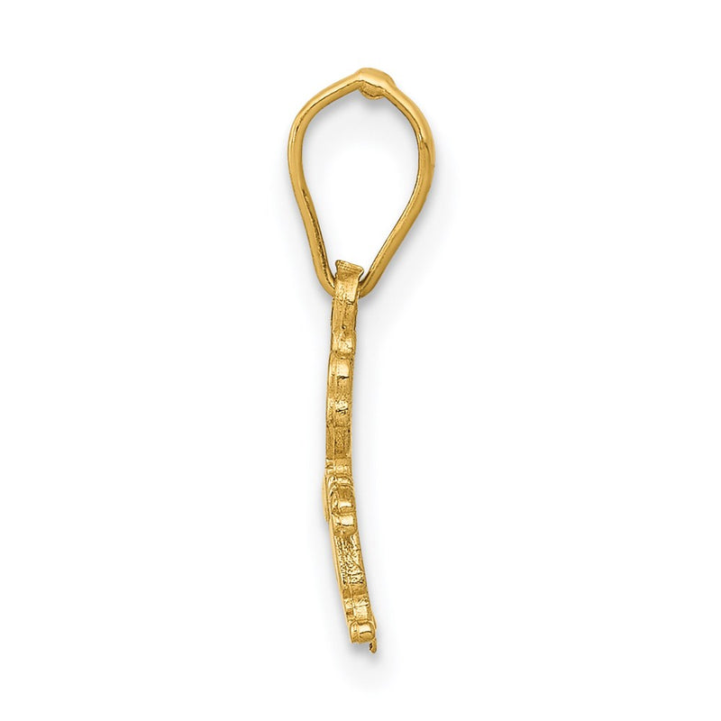 14K Yellow Gold Polished Little Boy Pendant
