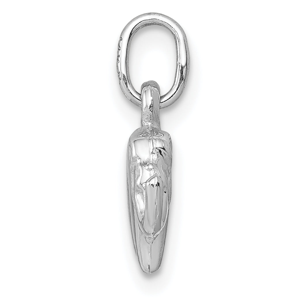 14K White Gold Elephant Charm