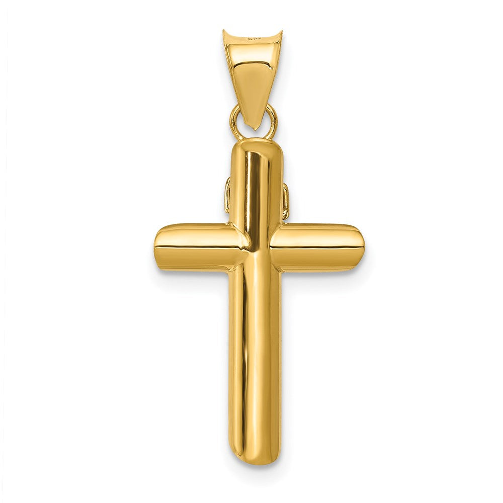 14K Two-Tone Polished Crucifix Pendant