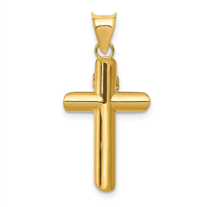 14K Two-Tone Polished Crucifix Pendant