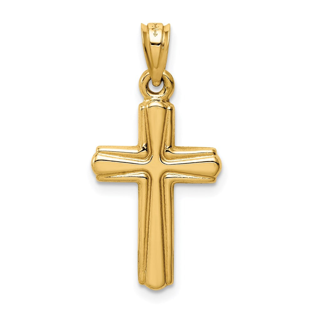14K Yellow Gold Reversible Crucifix Pendant