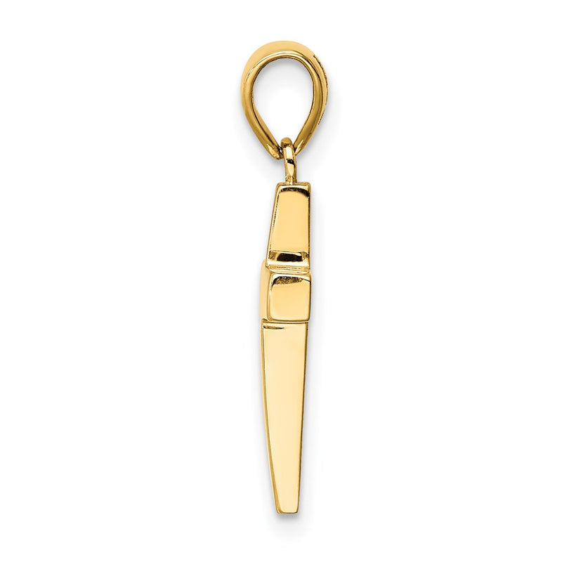 14K Yellow Gold Cross Pendant