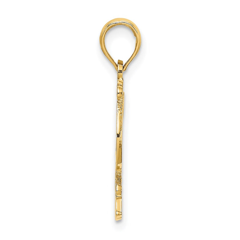 14K Yellow Gold Kauai Rooster Charm