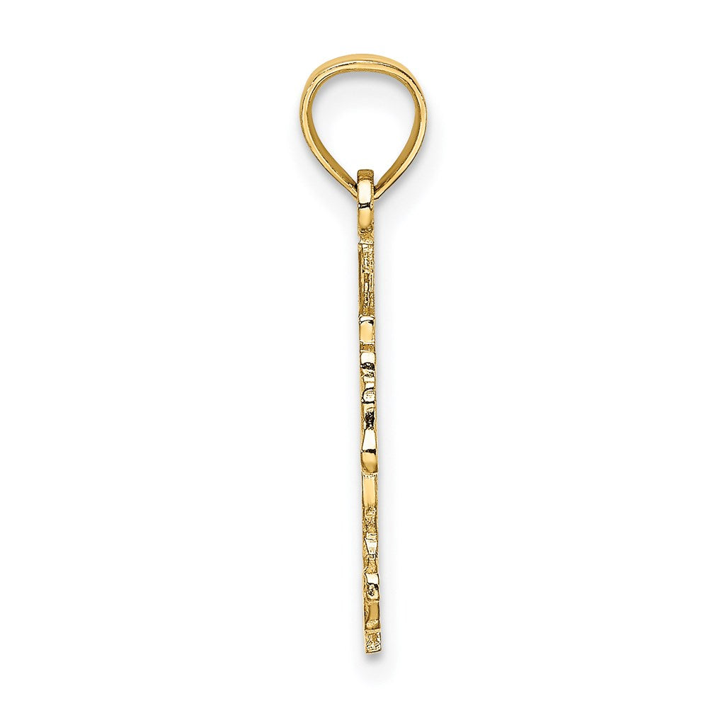 14K Yellow Gold Carousel Horse Charm