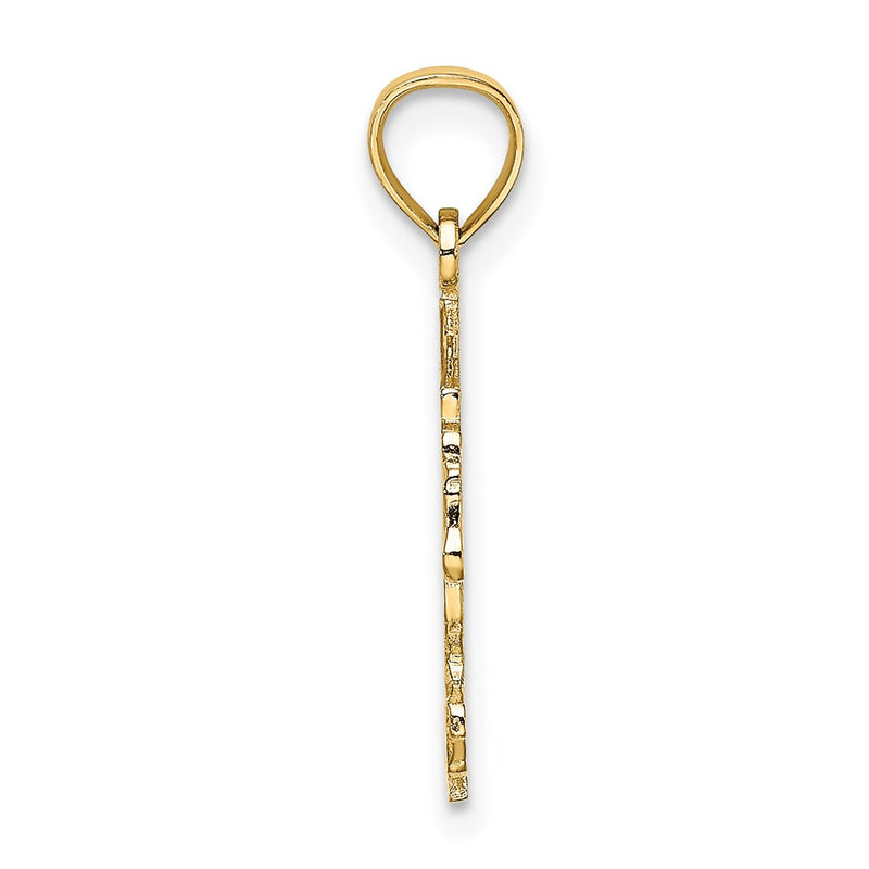 14K Yellow Gold Carousel Horse Charm