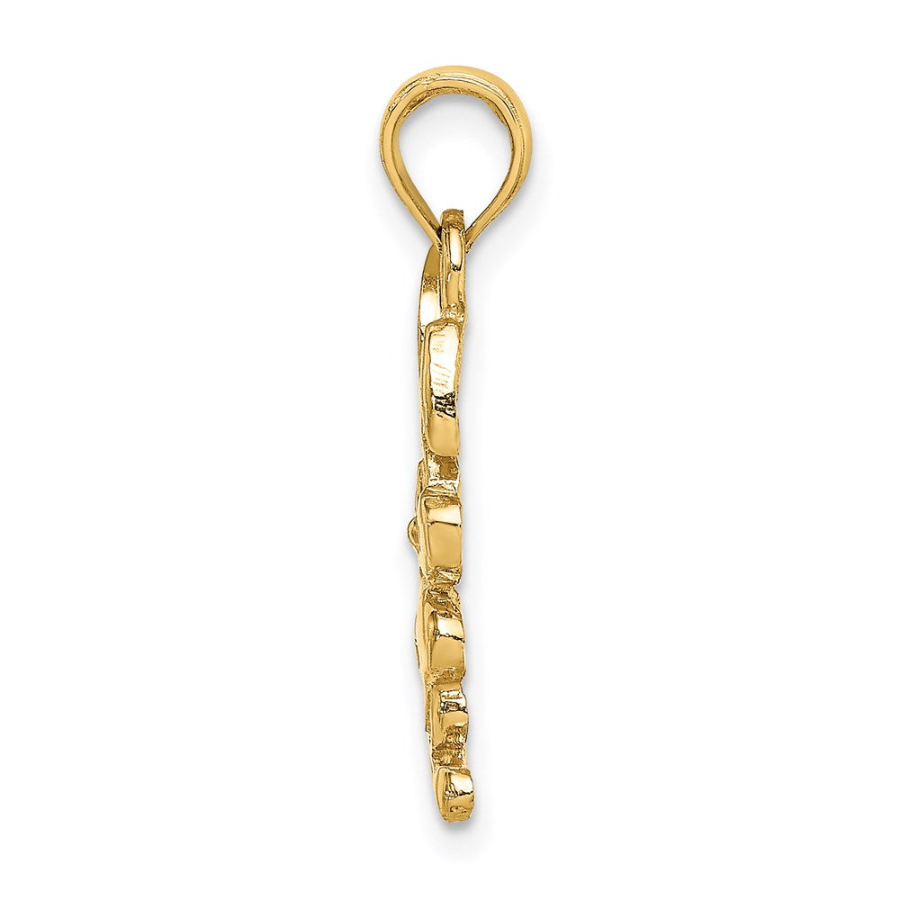 14K Yellow Gold Rabbit Charm