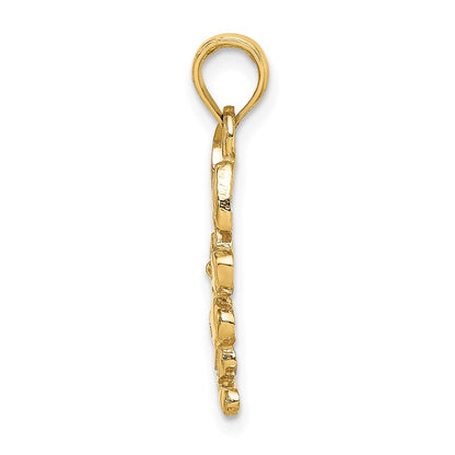 14K Yellow Gold Rabbit Charm