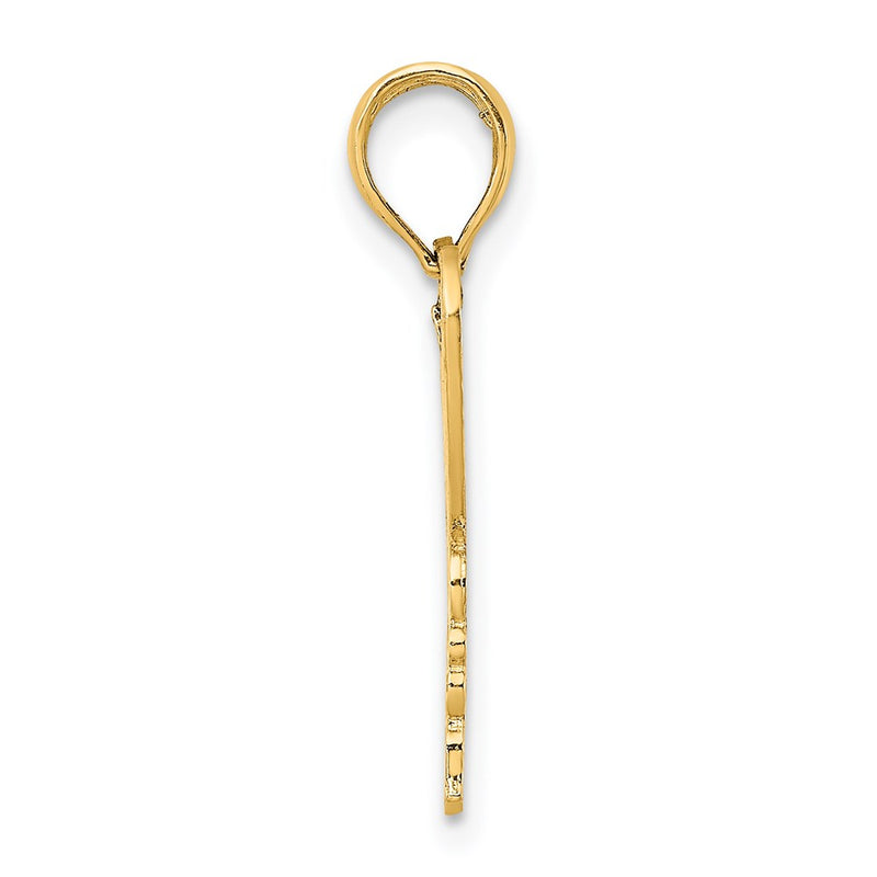 14K Yellow Gold Cut-Out Butterfly Charm