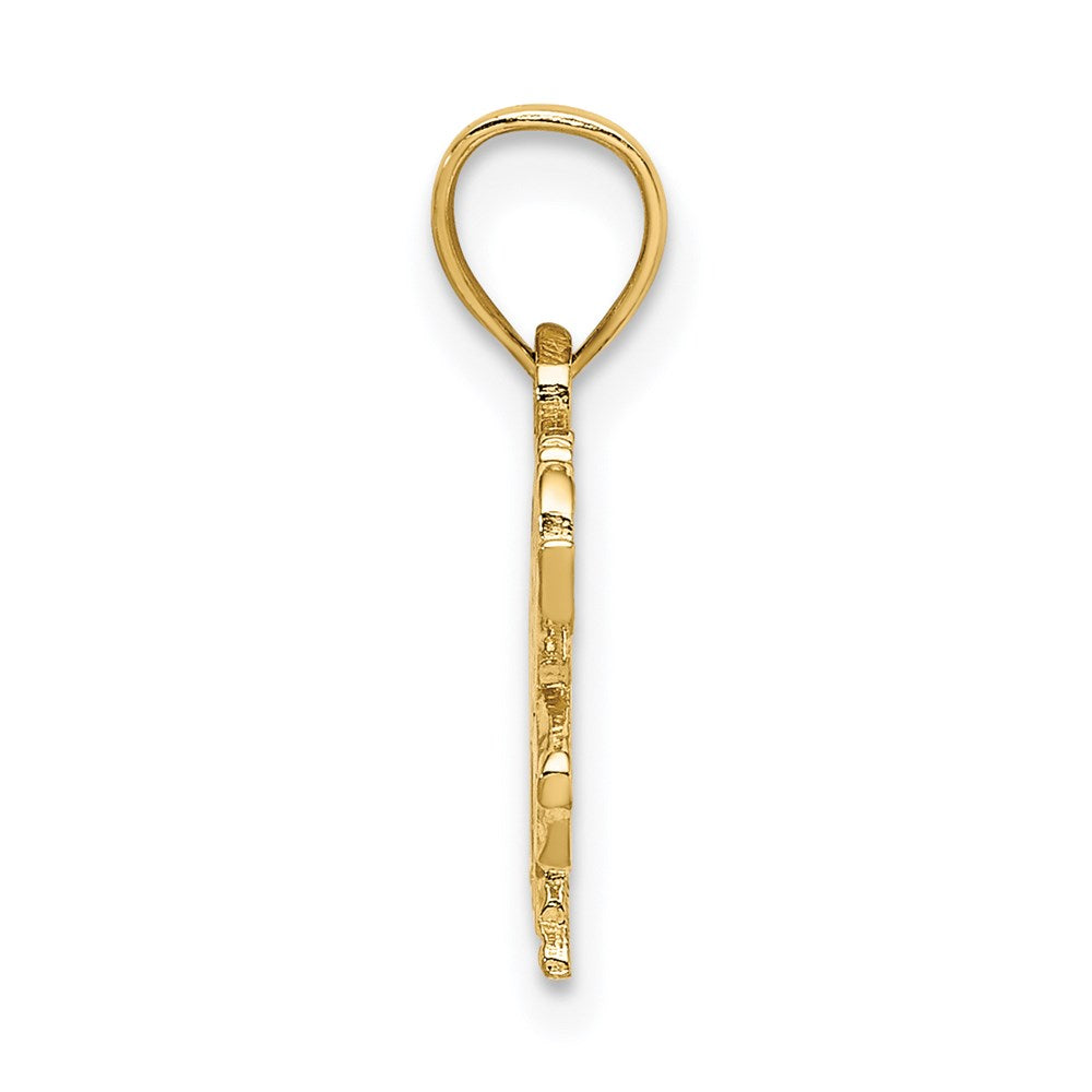 14K Yellow Gold Carousel Horse Charm