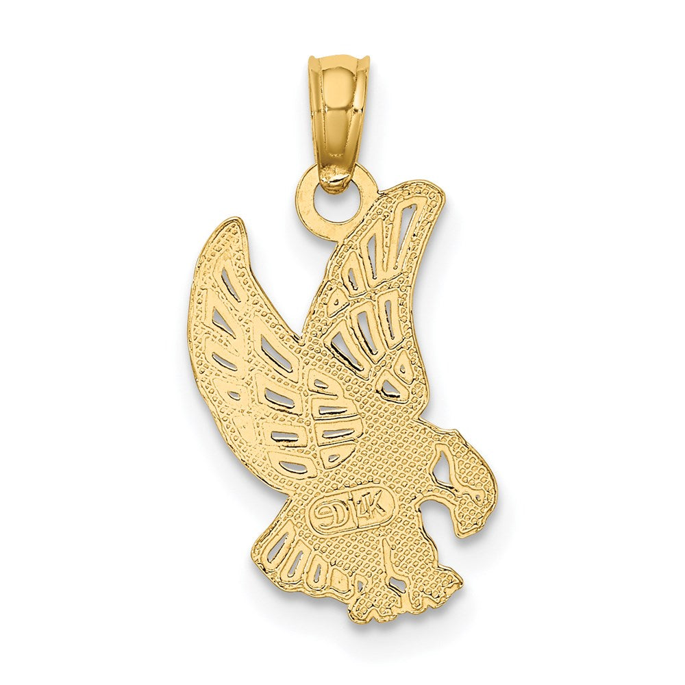 14K Yellow Gold Eagle Landing Charm