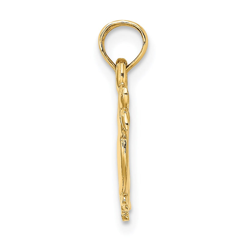 14K Yellow Gold 3-D Two Ducks Charm