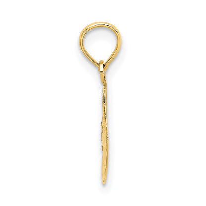 14K Yellow Gold Sun Charm