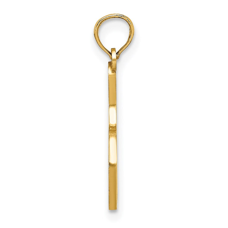 14K Yellow Gold Enamel Bowling Ball And Pin Charm