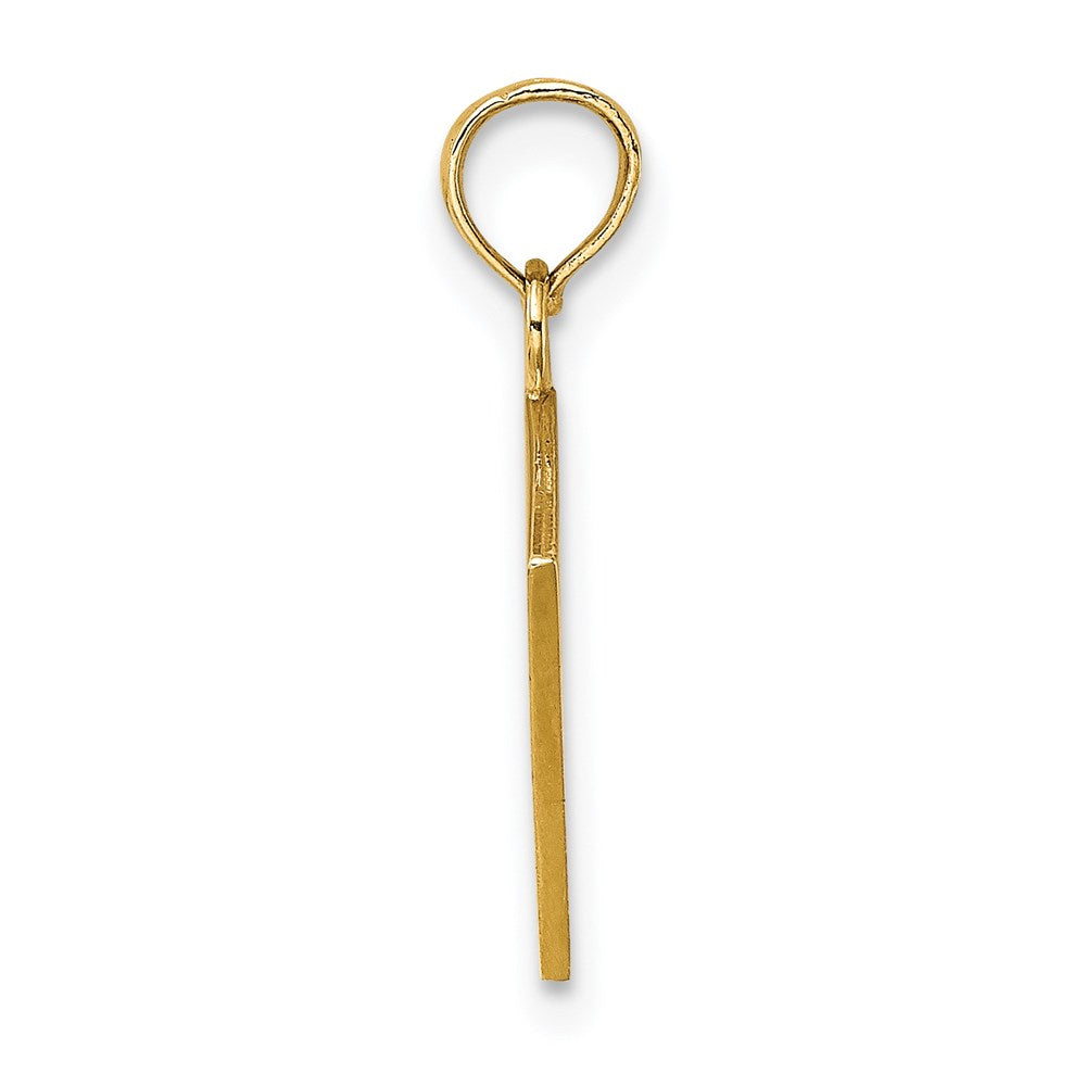 14K Yellow Gold Enamel Jack Of Clubs And Ace Hearts Cards Charm