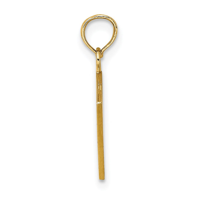14K Yellow Gold Enamel Jack Of Clubs And Ace Hearts Cards Charm