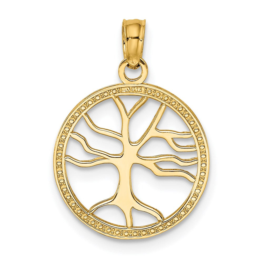 14K Yellow Gold Small Family Tree Charm