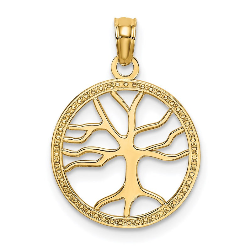 14K Yellow Gold Small Family Tree Charm