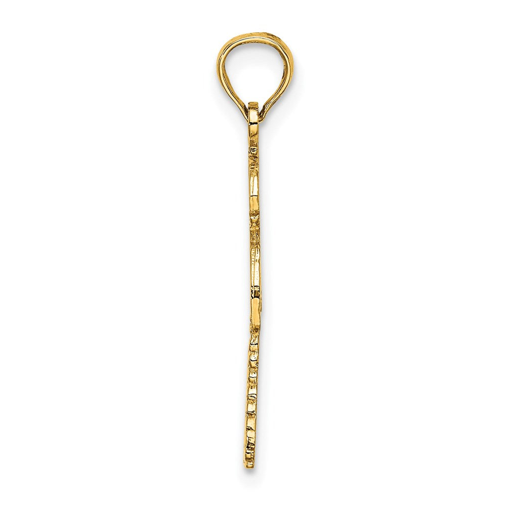 14K Yellow Gold Palm Tree W/ Cactus Charm