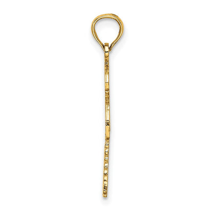 14K Yellow Gold Palm Tree W/ Cactus Charm