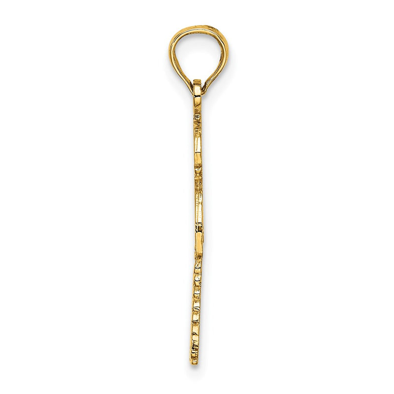 14K Yellow Gold Palm Tree W/ Cactus Charm