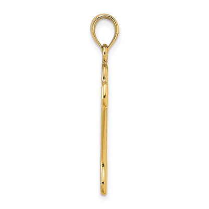 14K Yellow Gold Cut-Out Polished Dog Bone Charm