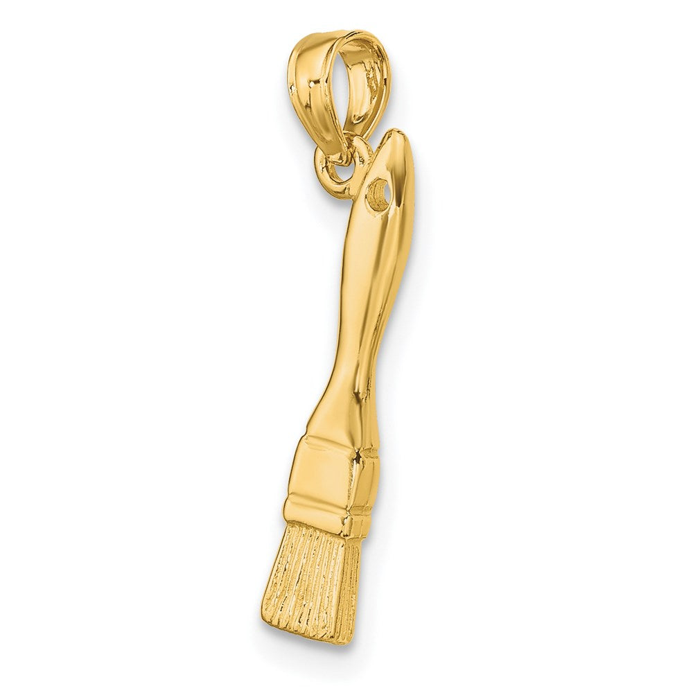 14K Yellow Gold 3-D Paint Brush Charm