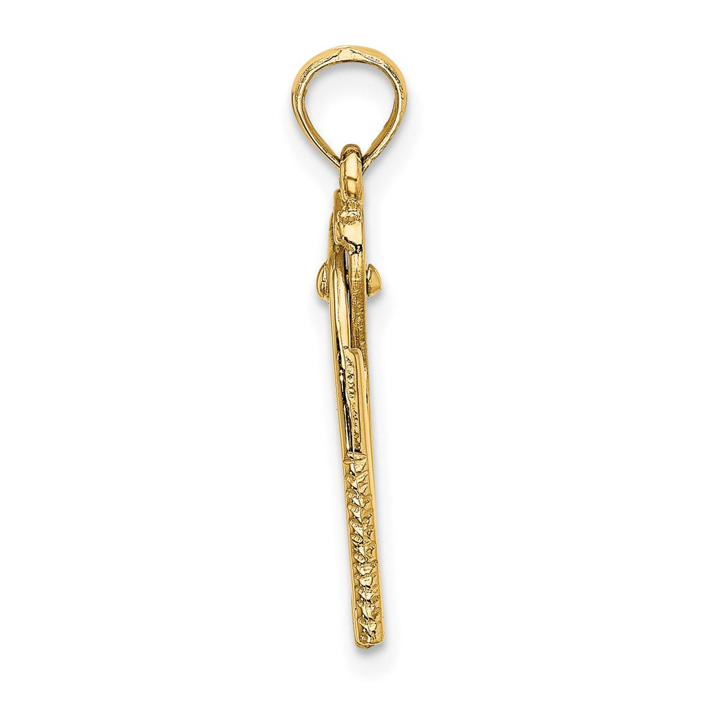14K Yellow Gold 3-D Moveable Pliers Charm