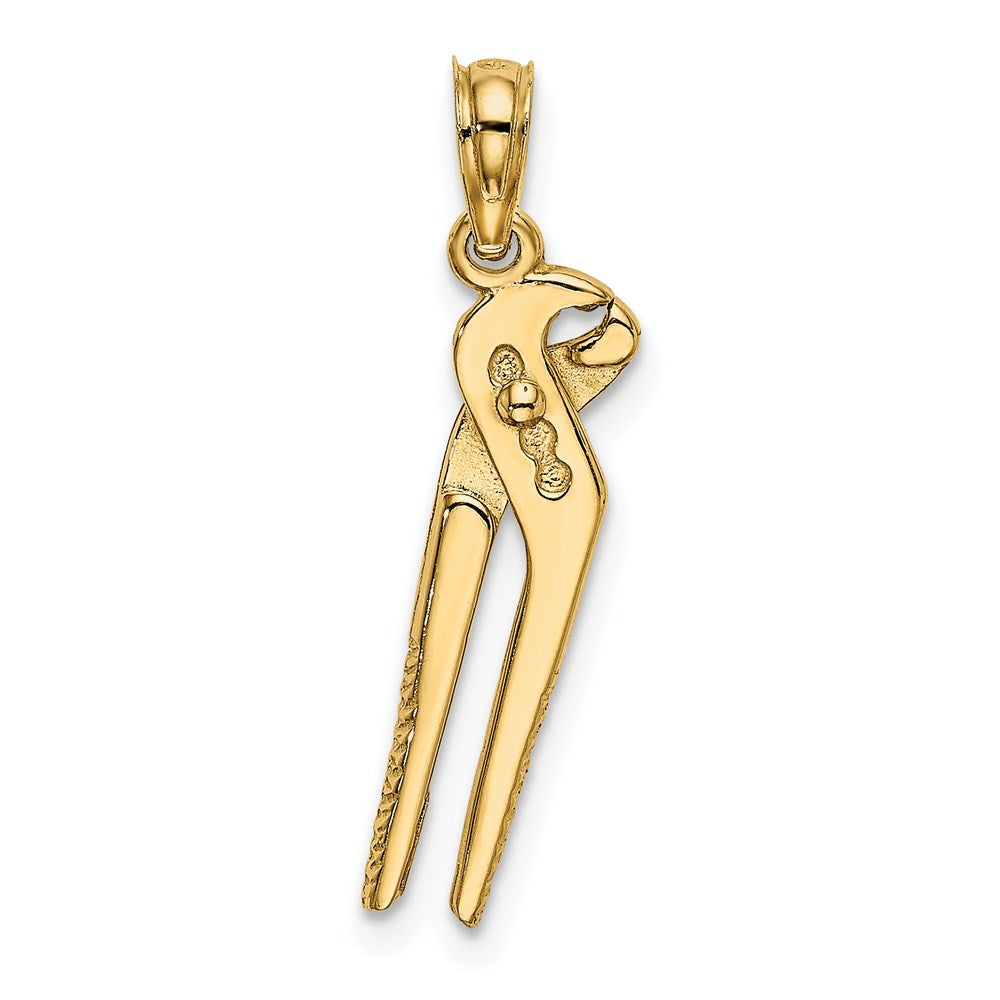14K Yellow Gold 3-D Moveable Pliers Charm