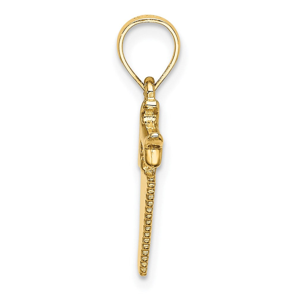 14K Yellow Gold 3-D Saw Charm