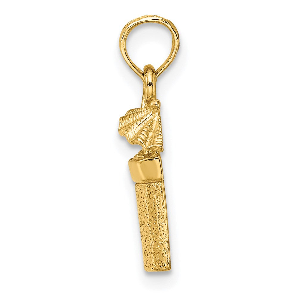 14K Yellow Gold Cocktail Drink W/ Umbrella Charm