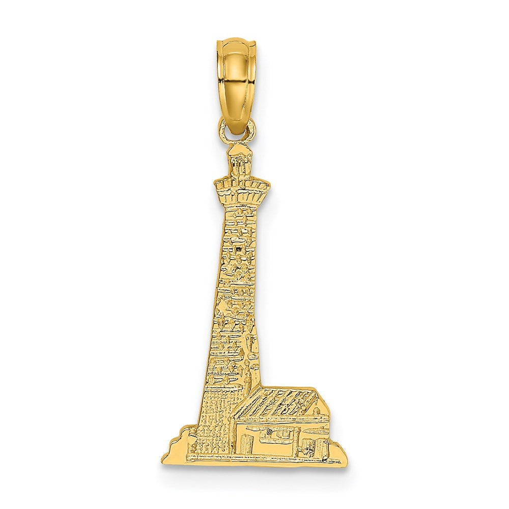 14K Yellow Gold Lighthouse W/ Building Charm
