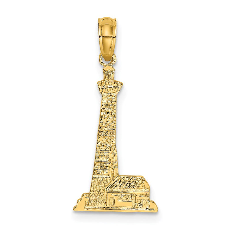 14K Yellow Gold Lighthouse W/ Building Charm