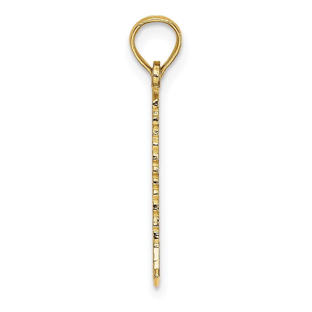 14K Yellow Gold Lighthouse Charm