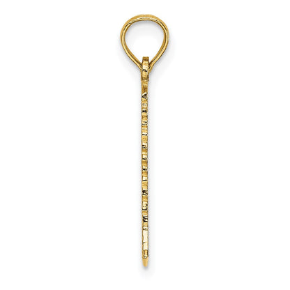 14K Yellow Gold Lighthouse Charm