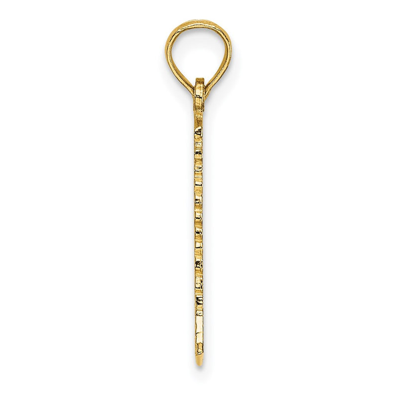 14K Yellow Gold Lighthouse Charm