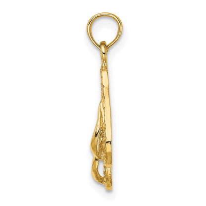 14K Yellow Gold Antigua, W.I. Double Flip-Flop Charm