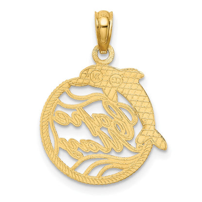 14K Yellow Gold Cape May W/ Dolphin Charm