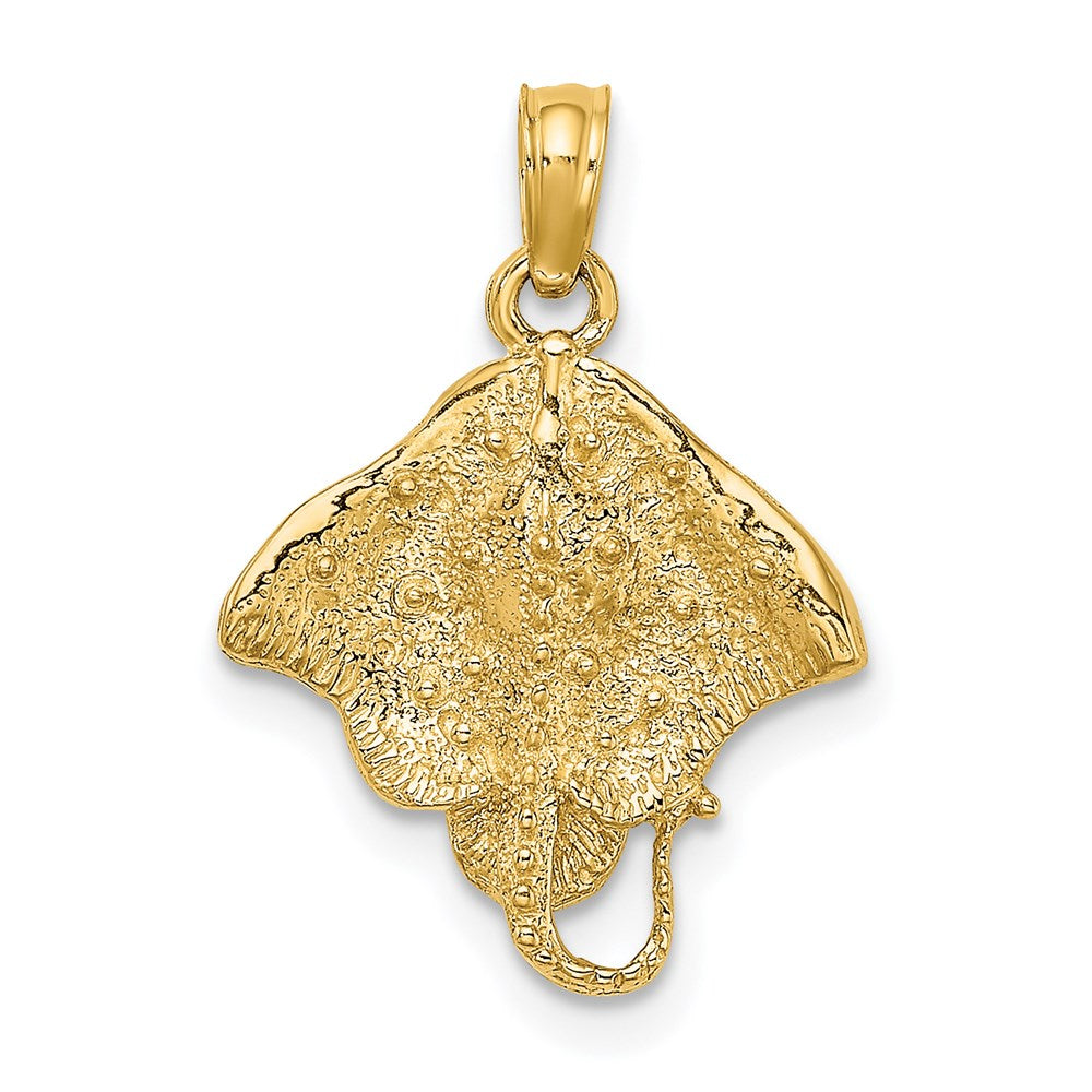 14K Yellow Gold Stingray Charm
