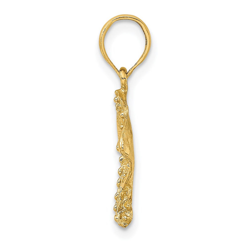 14K Yellow Gold Stingray Charm