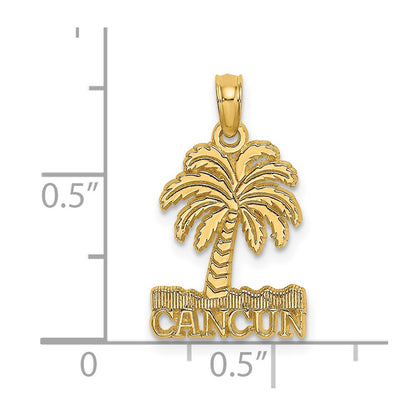 14K Yellow Gold Cancun Under Palm Tree Charm