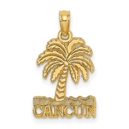 14K Yellow Gold Cancun Under Palm Tree Charm