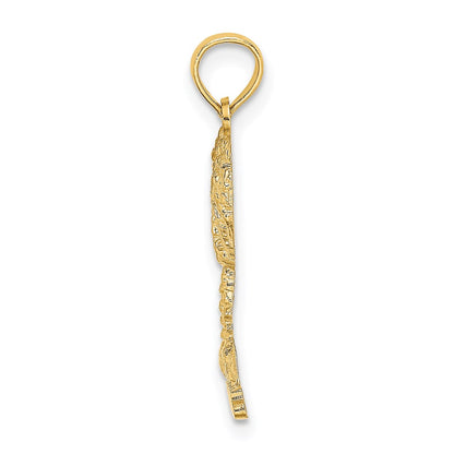 14K Yellow Gold Bahamas Palm Tree Charm