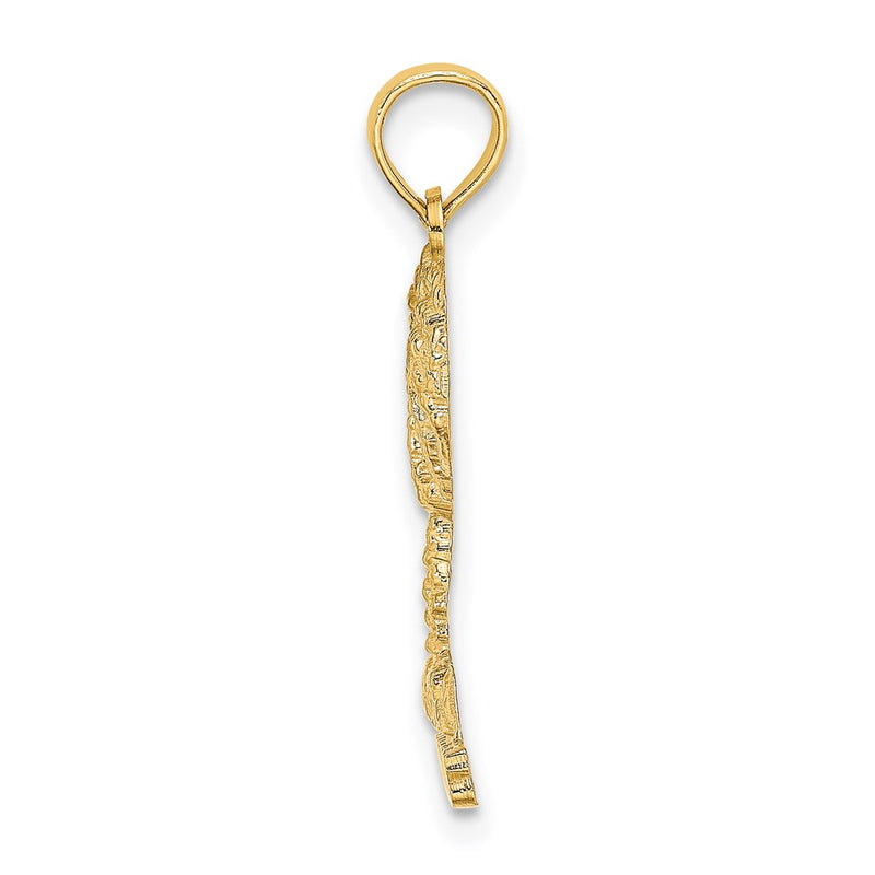 14K Yellow Gold Bahamas Palm Tree Charm