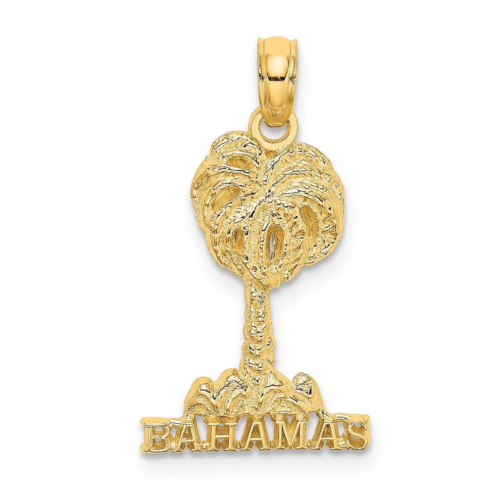 14K Yellow Gold Bahamas Palm Tree Charm