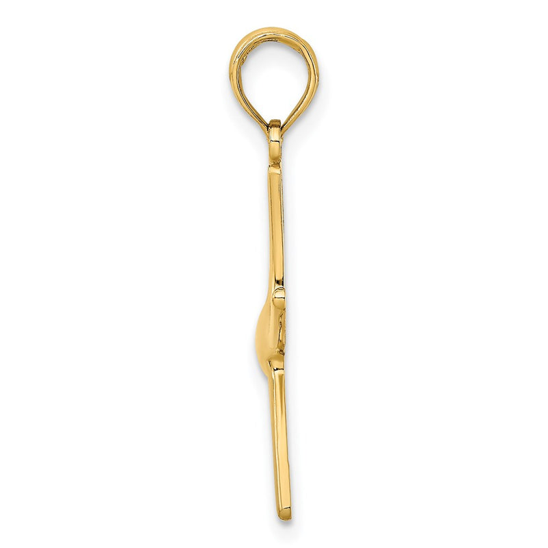 14K Yellow Gold Dancing Starfish Charm