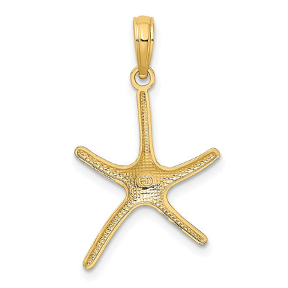 14K Yellow Gold Dancing Starfish Charm