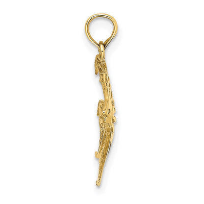 14K Yellow Gold Cut-Out Angelfish Charm
