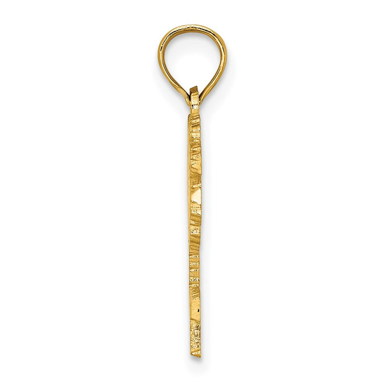 14K Yellow Gold Jamaica Under Palm Tree Charm