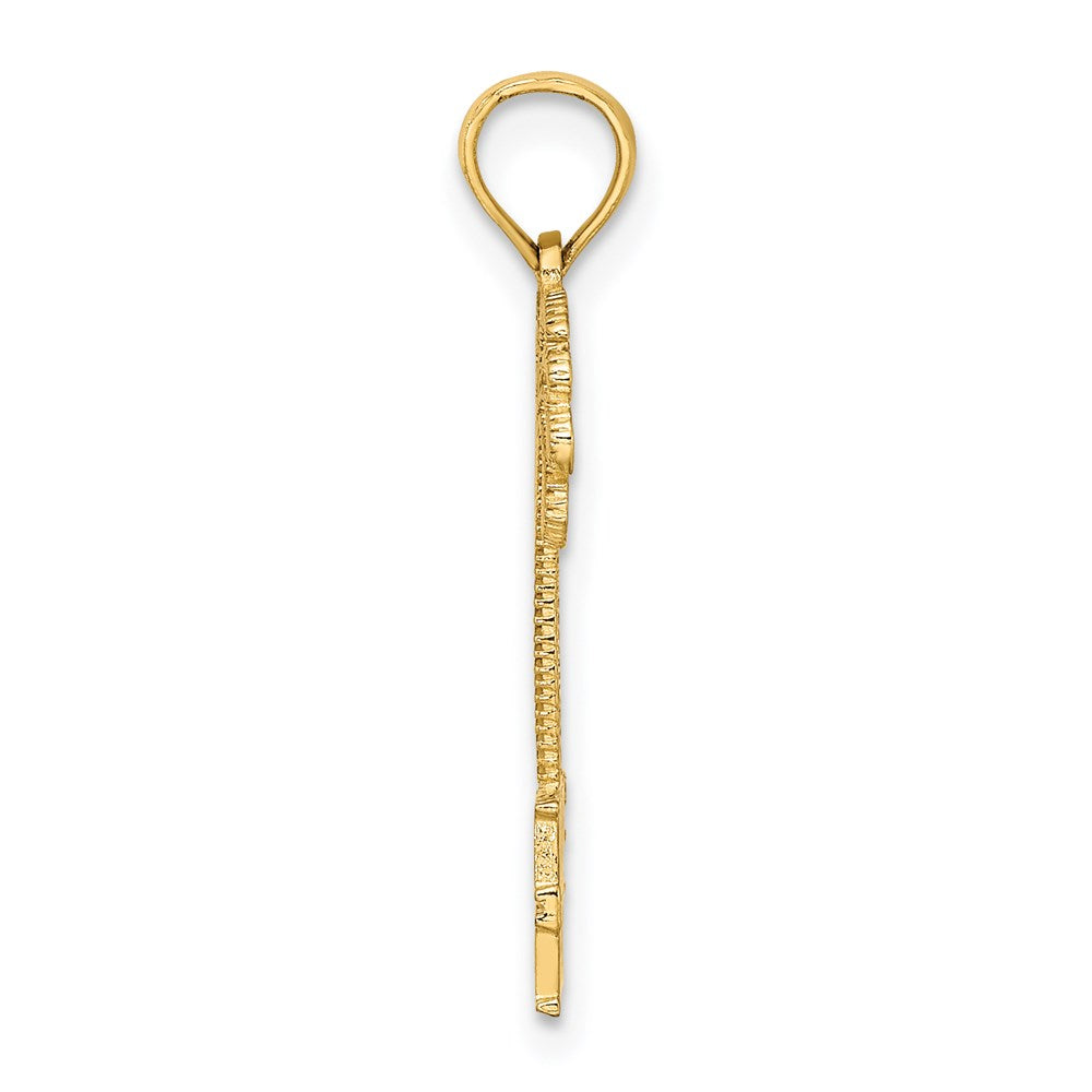 14K Yellow Gold South Beach Under Palm Tree Charm