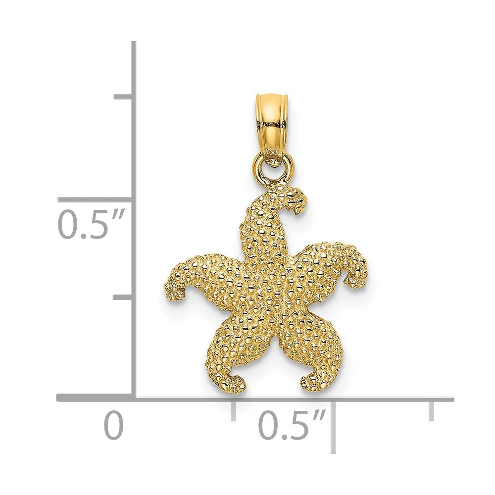 14K Yellow Gold Starfish Charm
